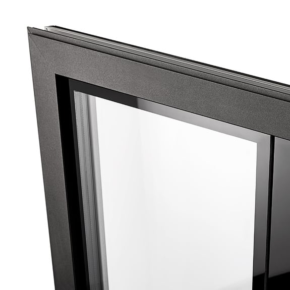 Narrow aluminium window sashes