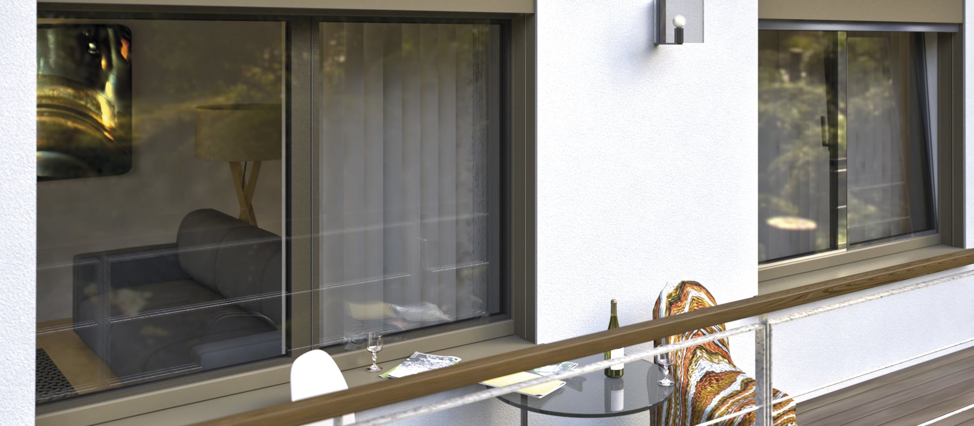 L'aspect tout en verre