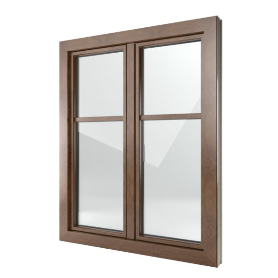 FIN-Window Classic-line N 90+8 aluminium-PVC