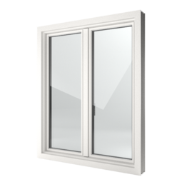 FIN-Window Slim-line 124 PVC-PVC