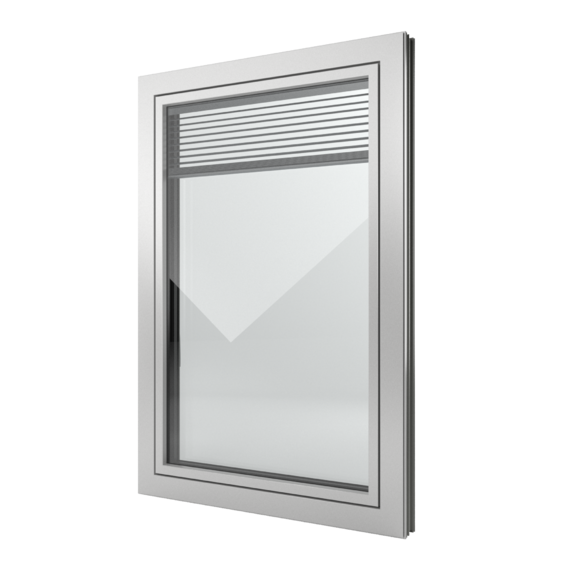 FIN-Window Slim-line Twin 77+8 Alluminio-PVC