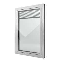 FIN-Window Slim-line Twin 77+8 aluminium-PVC