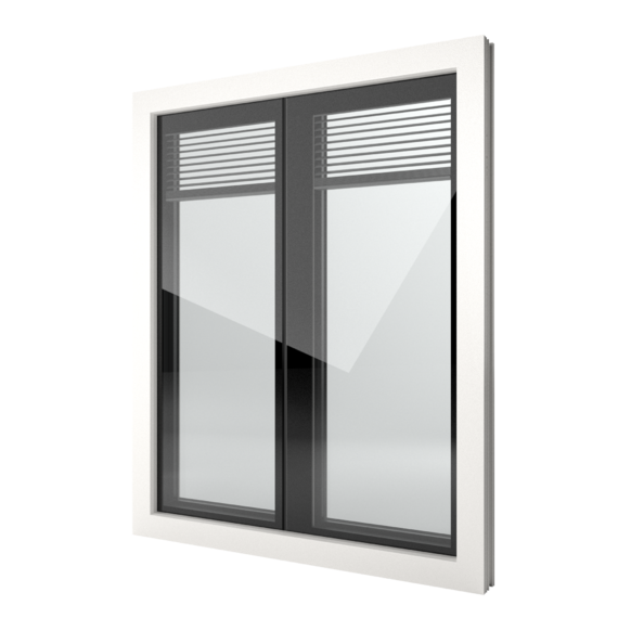FIN-Window Nova-line Twin 90 Kunststoff-Kunststoff