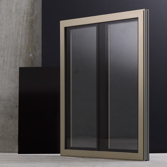 Ventanas con grandes superficies de vidrio: estética minimalista.