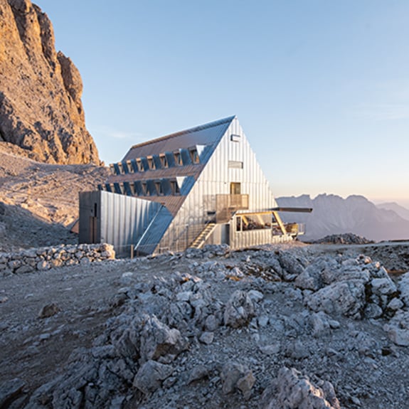 Rifugio Passo Santner in Alto Adige.