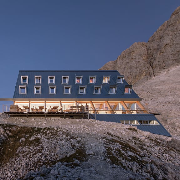 Rifugio Passo Santner in Alto Adige.