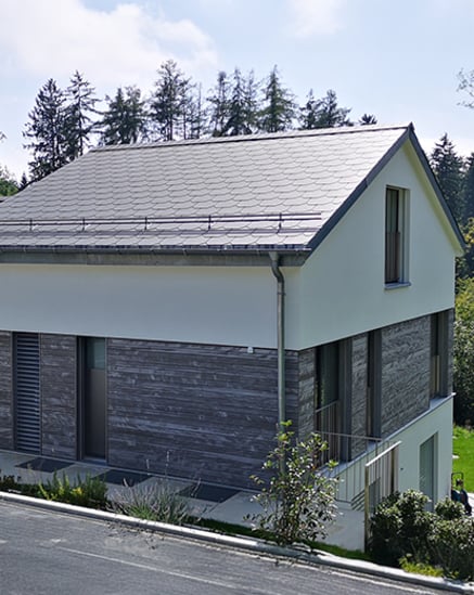 Nieuwe villa in het Zwitserse groen