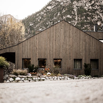 Restaurante Seeschupfe en las montañas de Südtirol