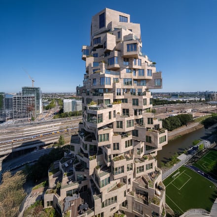 Reframe the building.