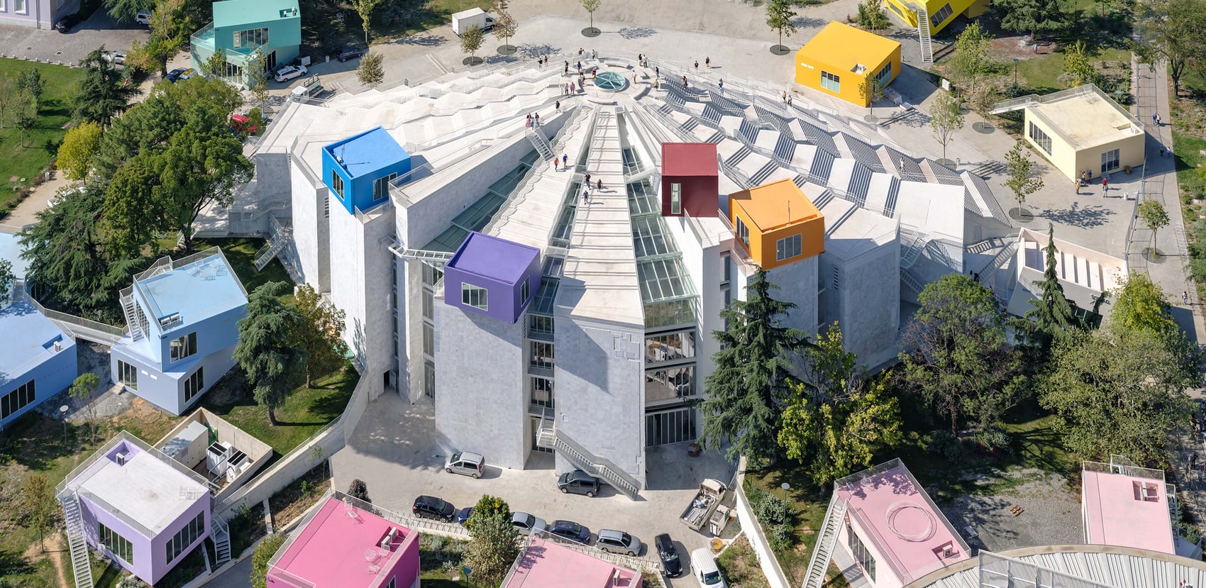 Reframe the building.