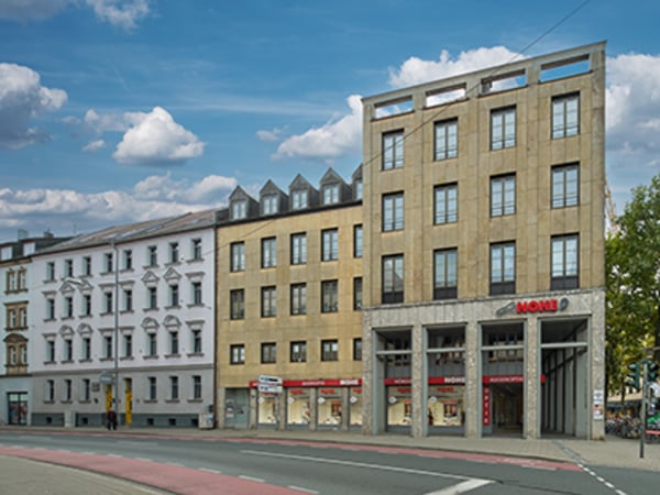 Gebouwencomplex in centrum Erlangen