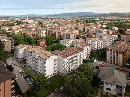 Wohnblocks in Verona